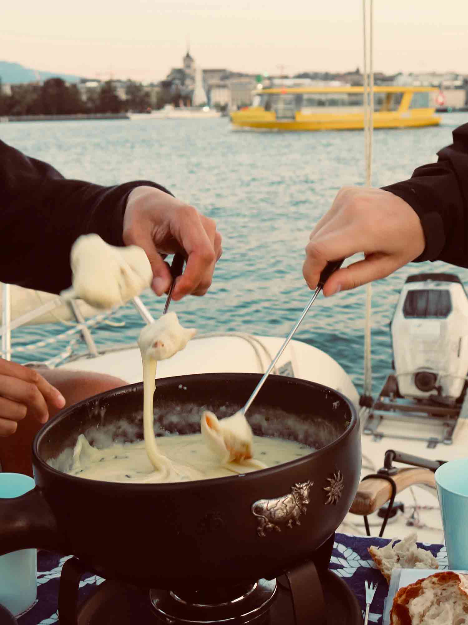 Geneva Sailing Adventure Sailing school on lake Geneva.